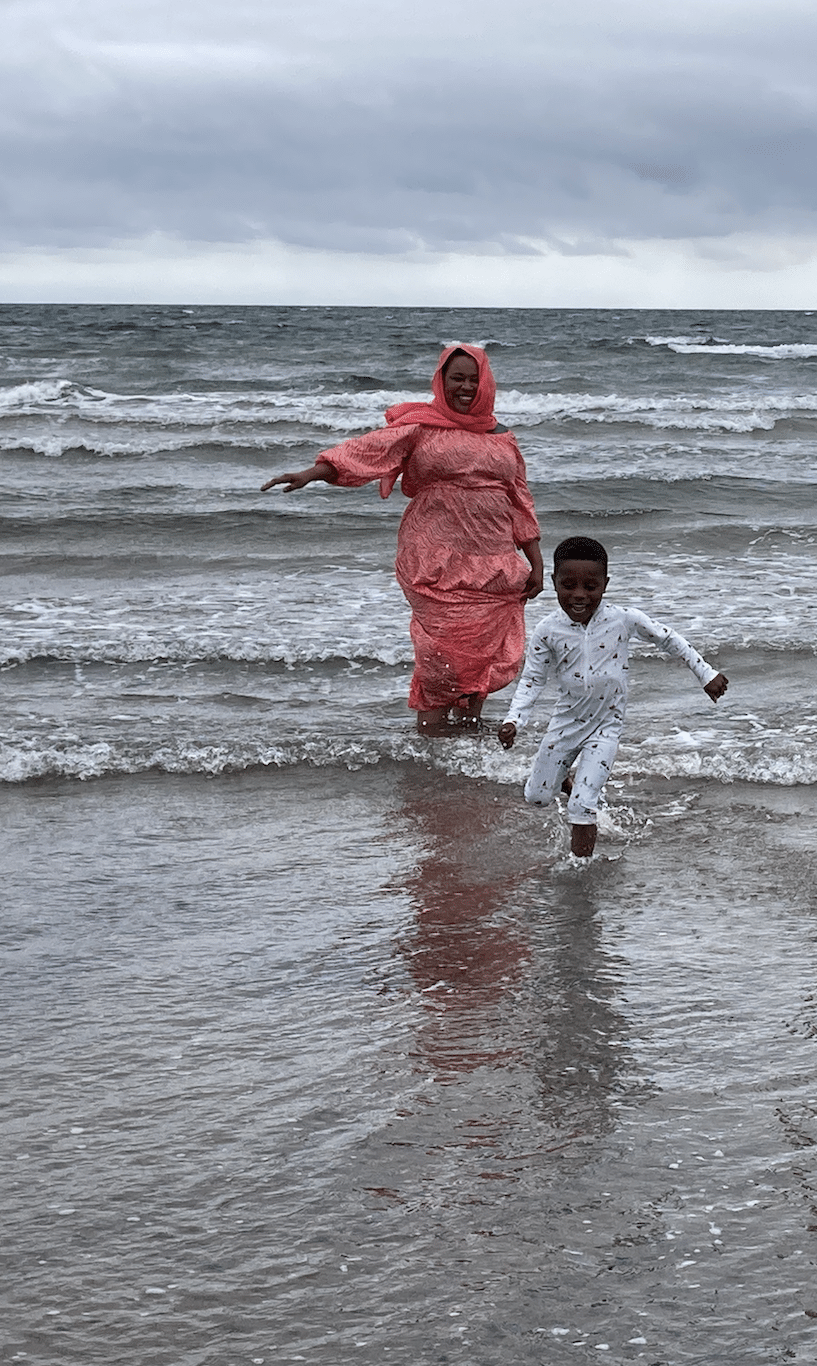 Mum & Child in the water